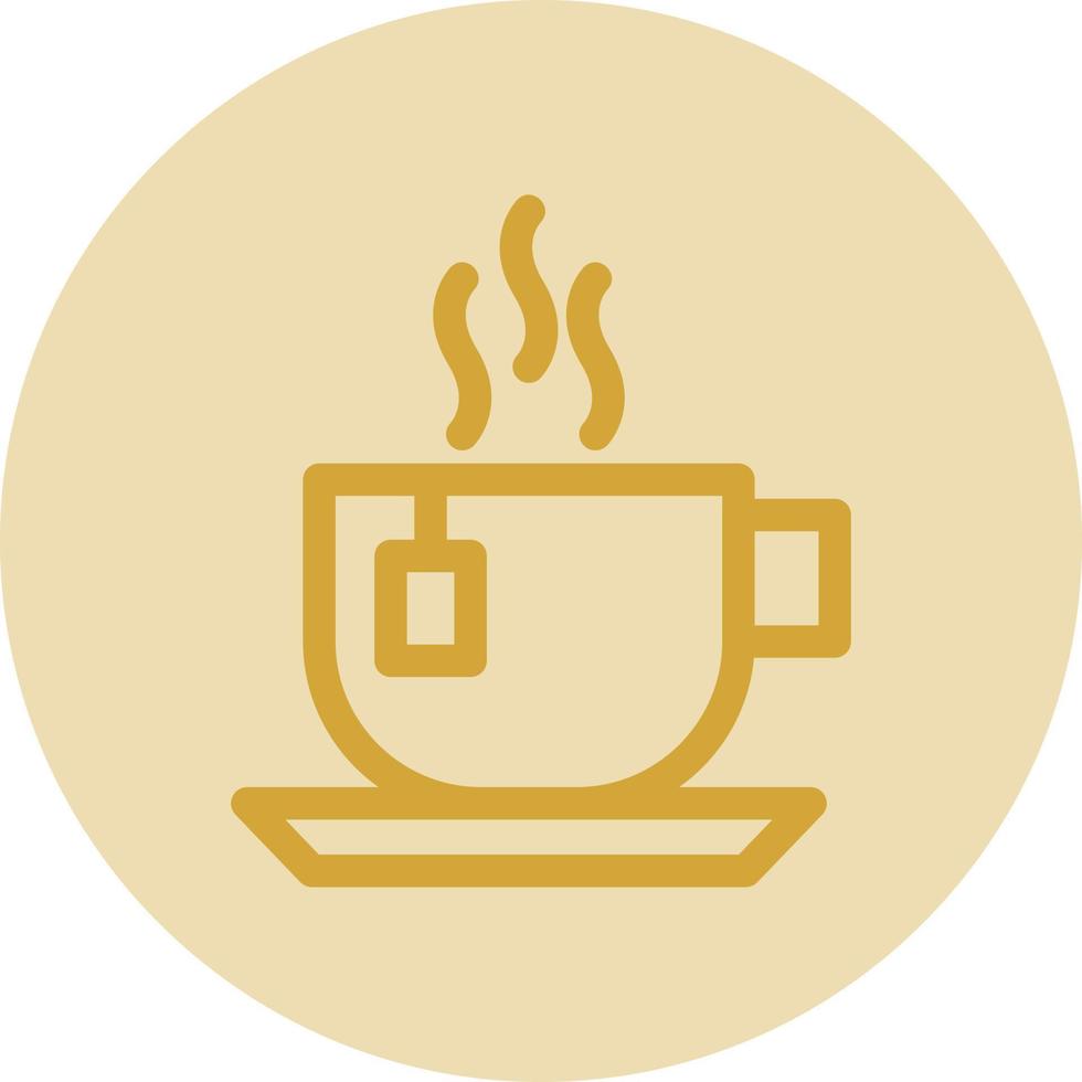 Afternoon Tea Vector Icon Design