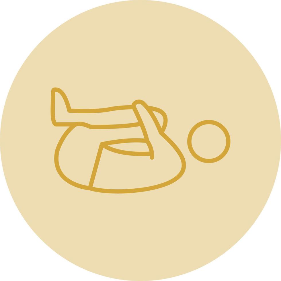 Knee Press Vector Icon Design