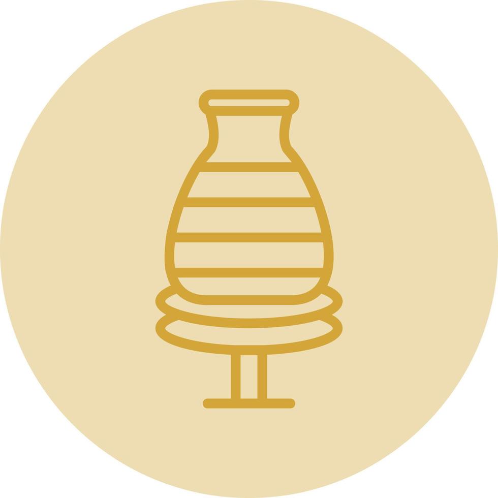 Potter Wheel Vector Icon Design