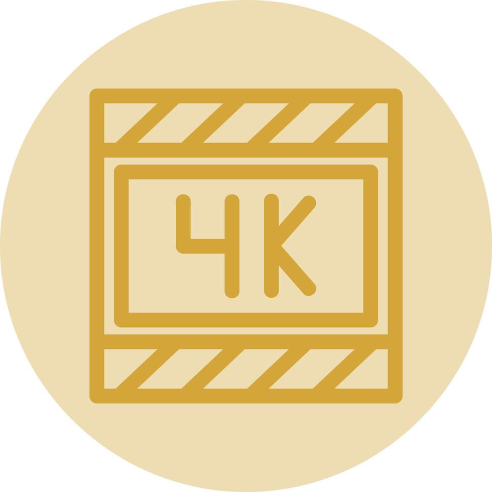 4k Film Vector Icon Design