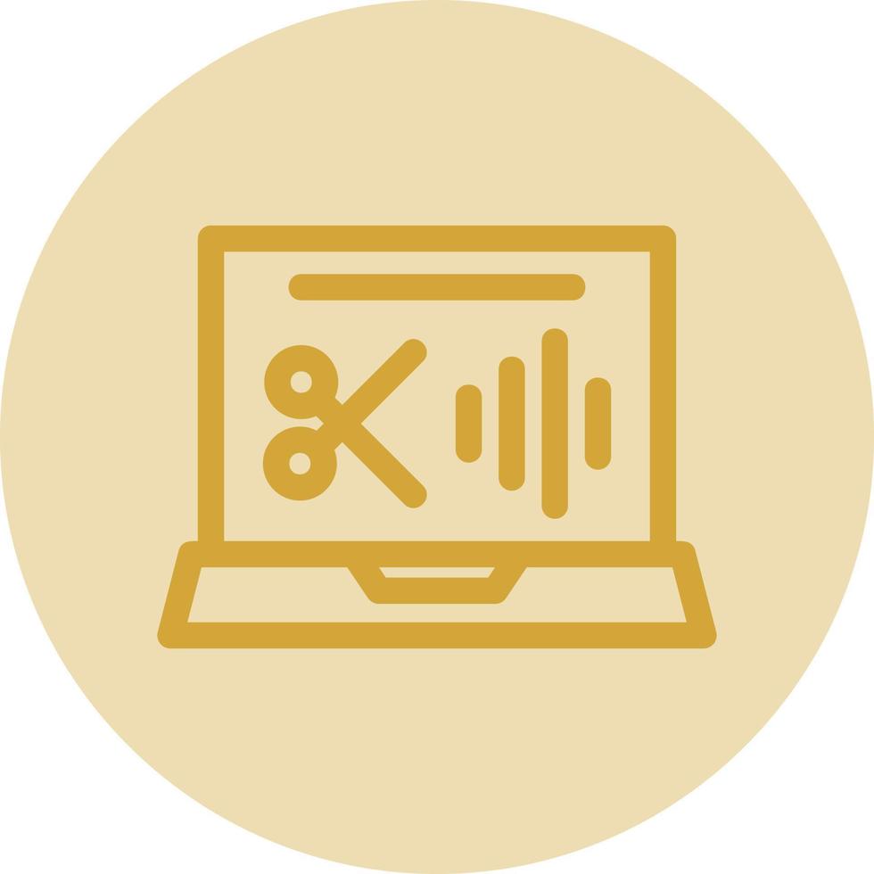 Audio Editing Vector Icon Design