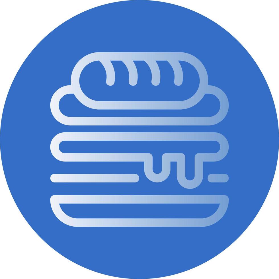 diseño de icono de vector de sándwich cubano