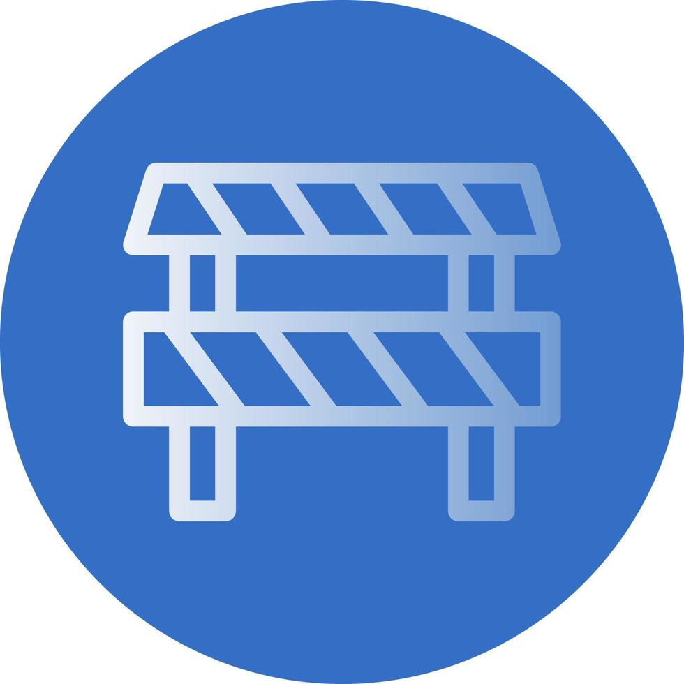 Road Obstruction Vector Icon Design