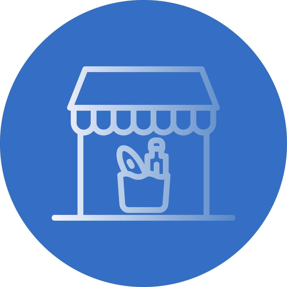 Groceries Store Vector Icon Design