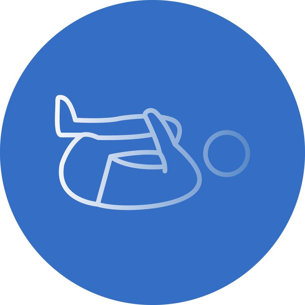 Knee Press Vector Icon Design