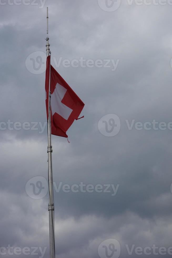 hiking in the swiss alps photo