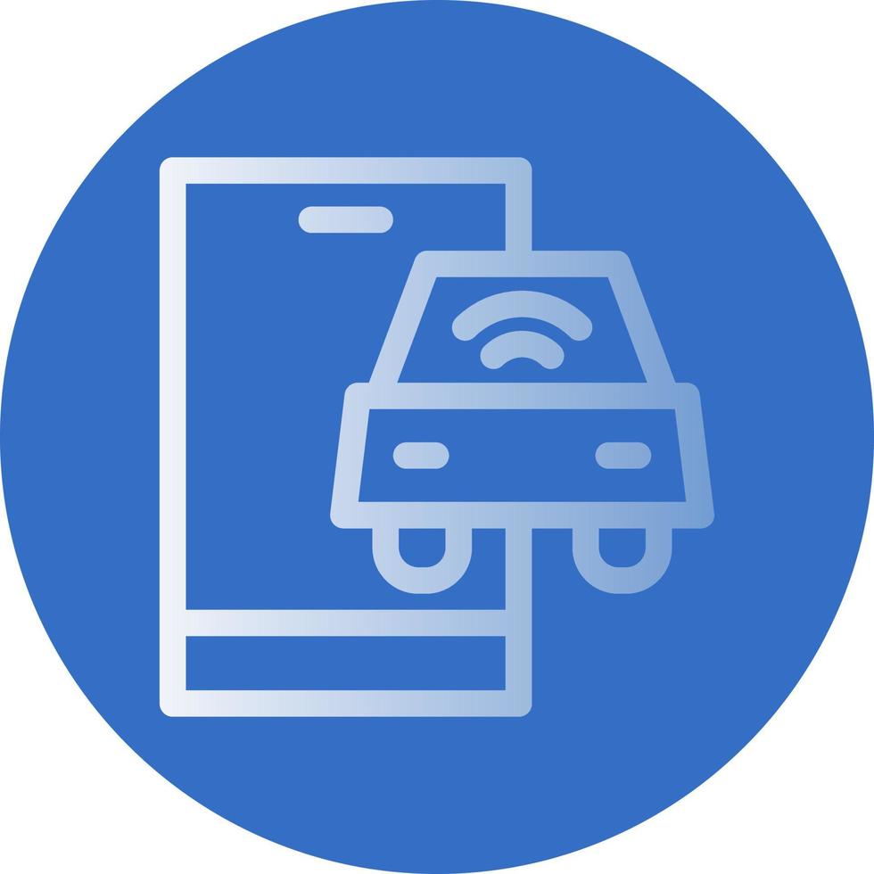 diseño de icono de vector de vehículo conectado