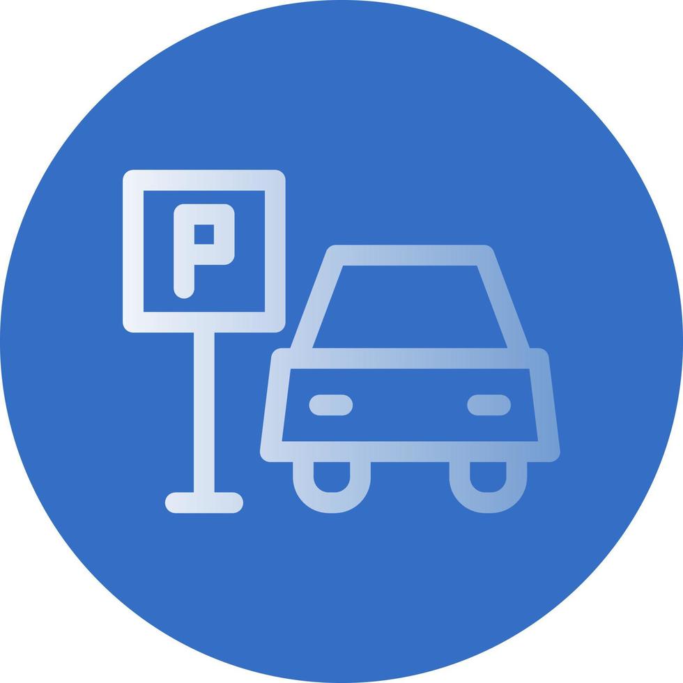 Car Park Vector Icon Design