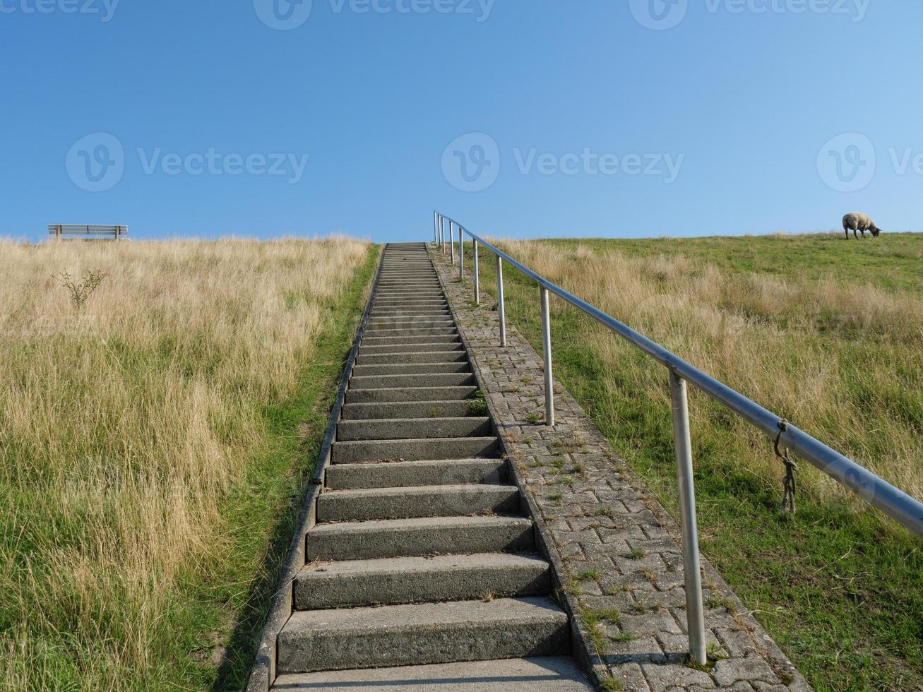 hiking near ditzum in germany photo