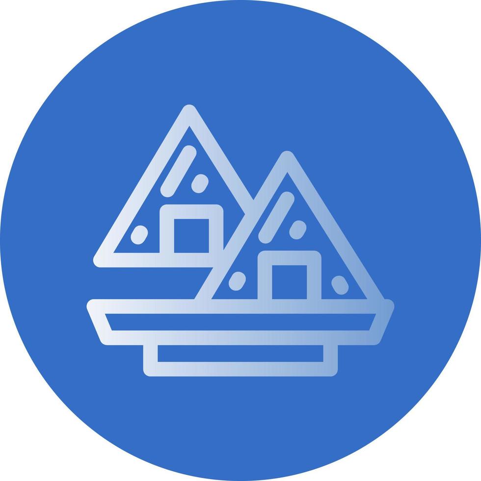 Onigiri Vector Icon Design