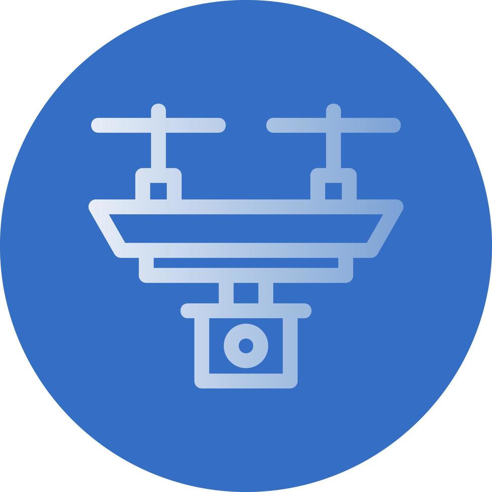 Camera Drone Vector Icon Design