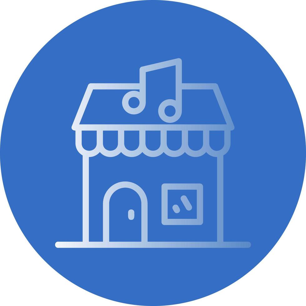 Music Shop Vector Icon Design