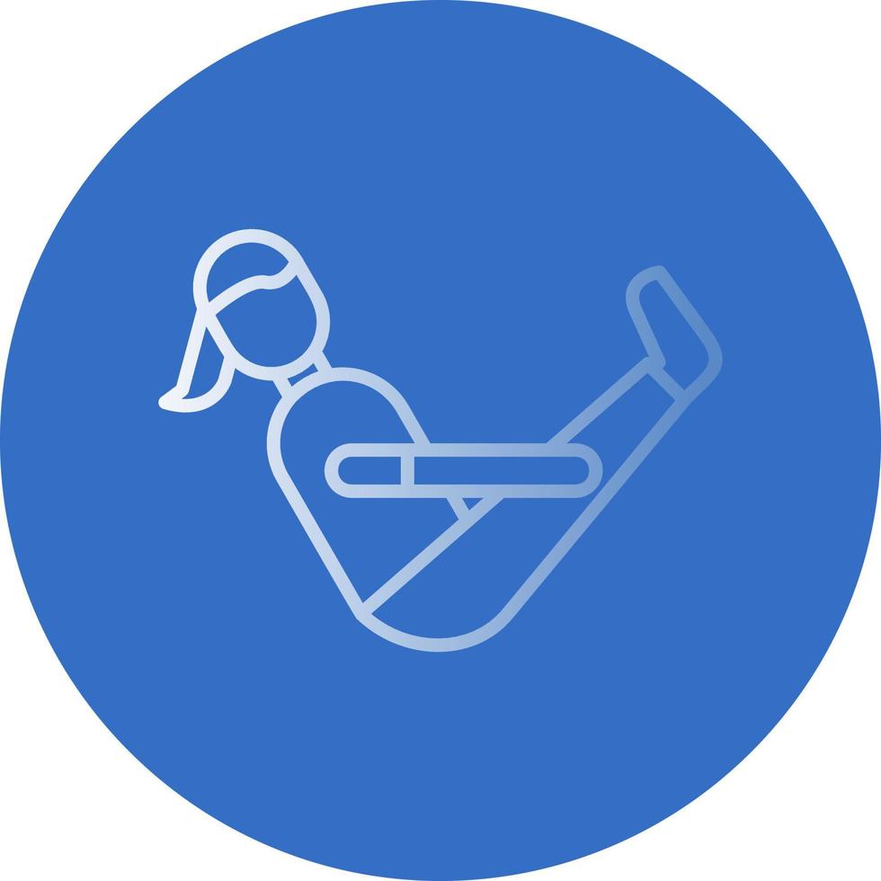 Boat Pose Vector Icon Design