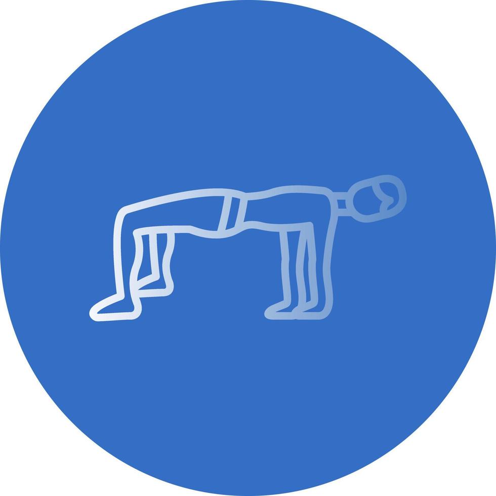 diseño de icono de vector de pose de mesa hacia arriba