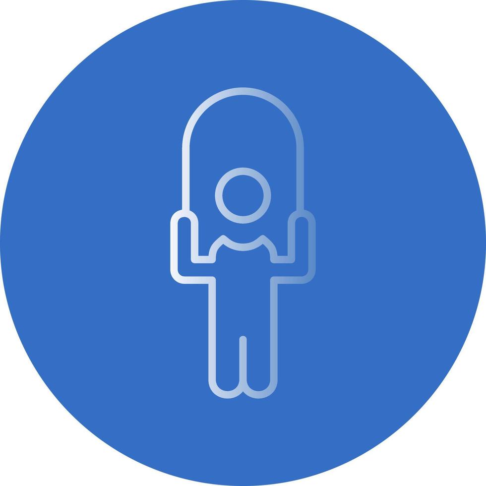 Person skipping rope Vector Icon Design