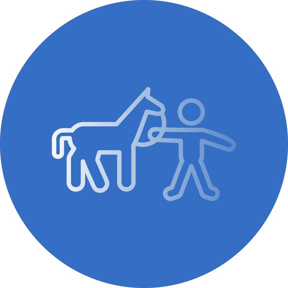 Horse Rider Vector Icon Design