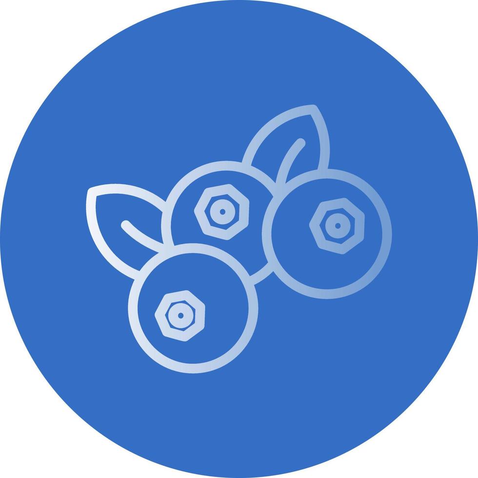 Blueberry Vector Icon Design