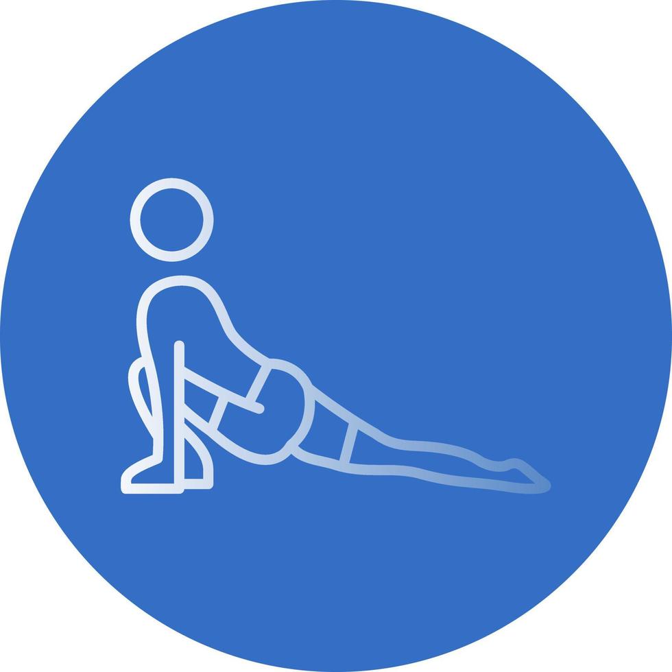 Low Lunge Right Vector Icon Design