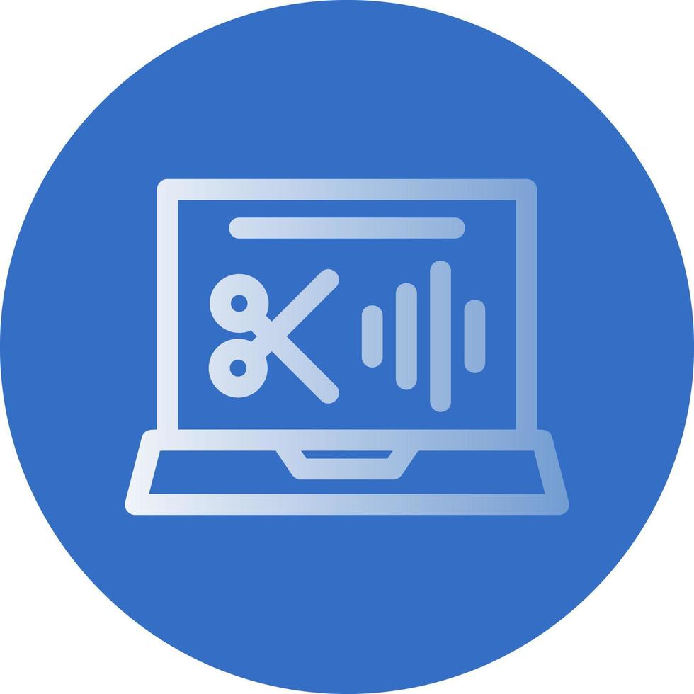 Audio Editing Vector Icon Design