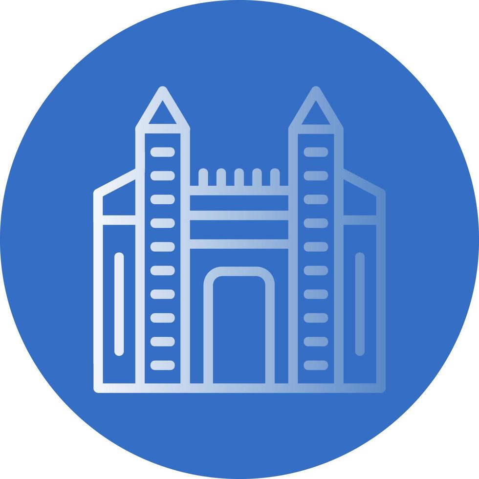 Ishtar Gate Vector Icon Design