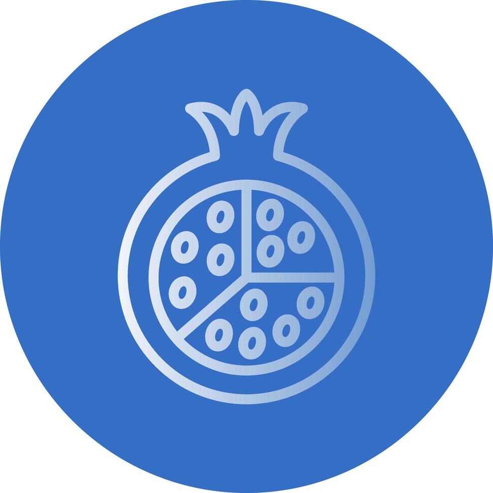 Pomegranate Vector Icon Design