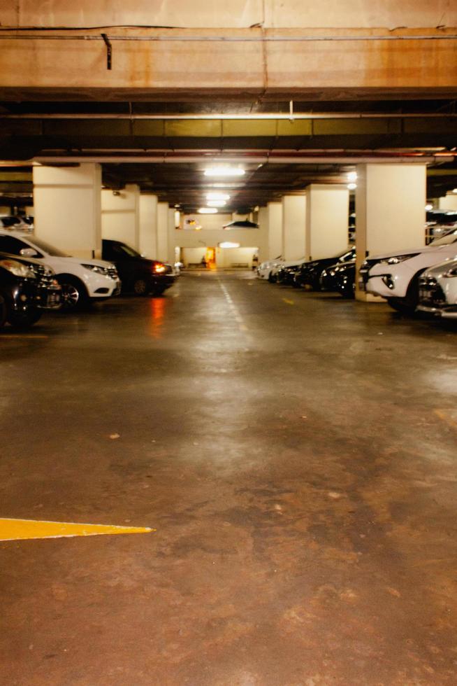 Underground cars park at Senayan City Center Indonesia photo