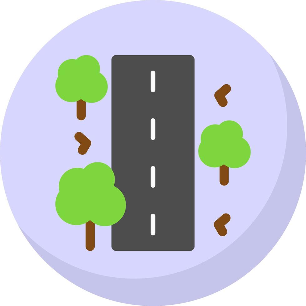 Unsealed Road Vector Icon Design