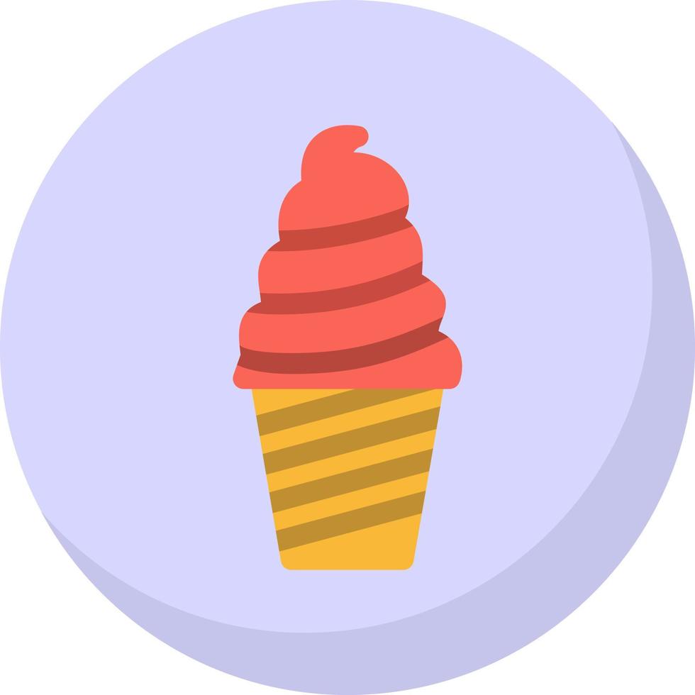 Ice Cream Cup Vector Icon Design