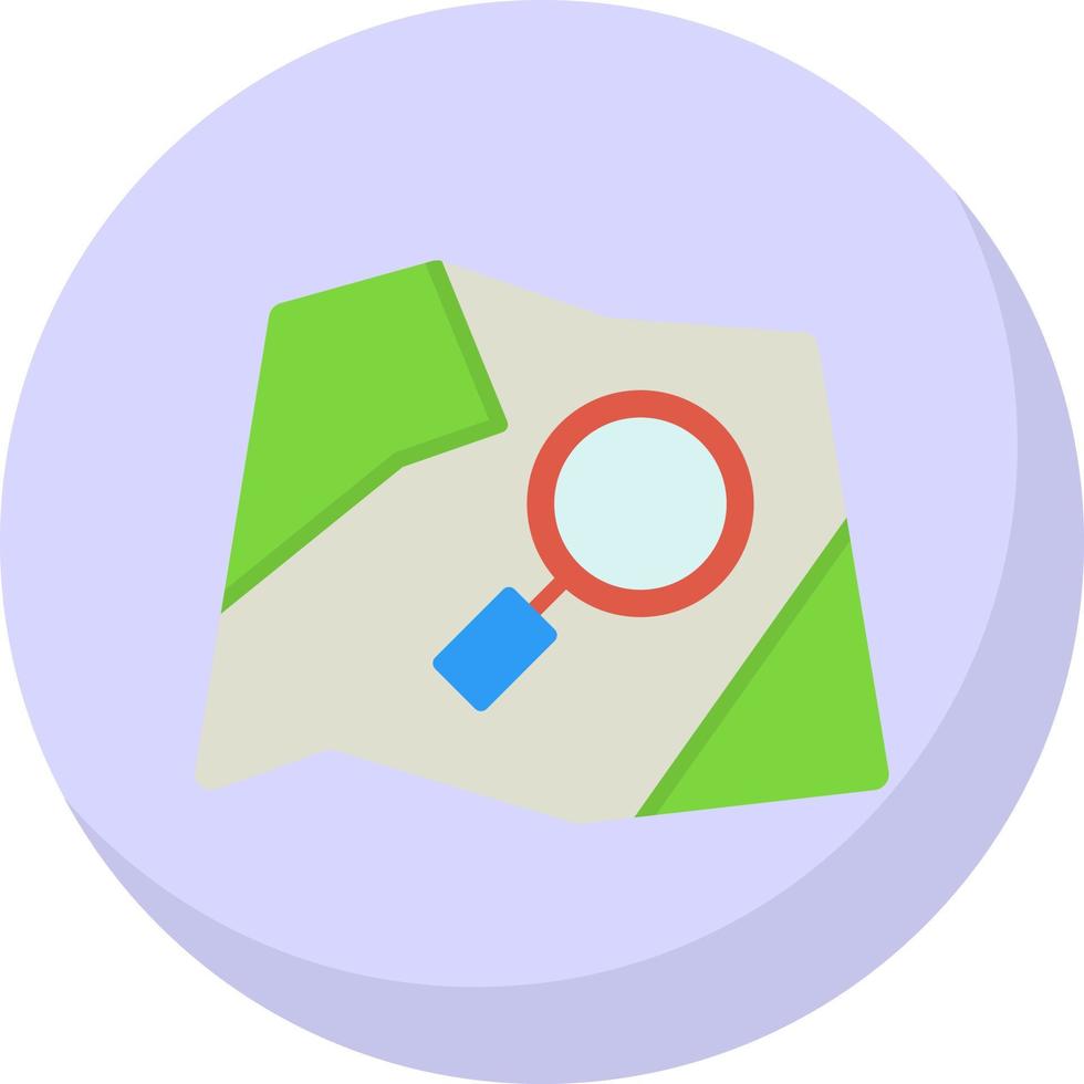Search Map Vector Icon Design