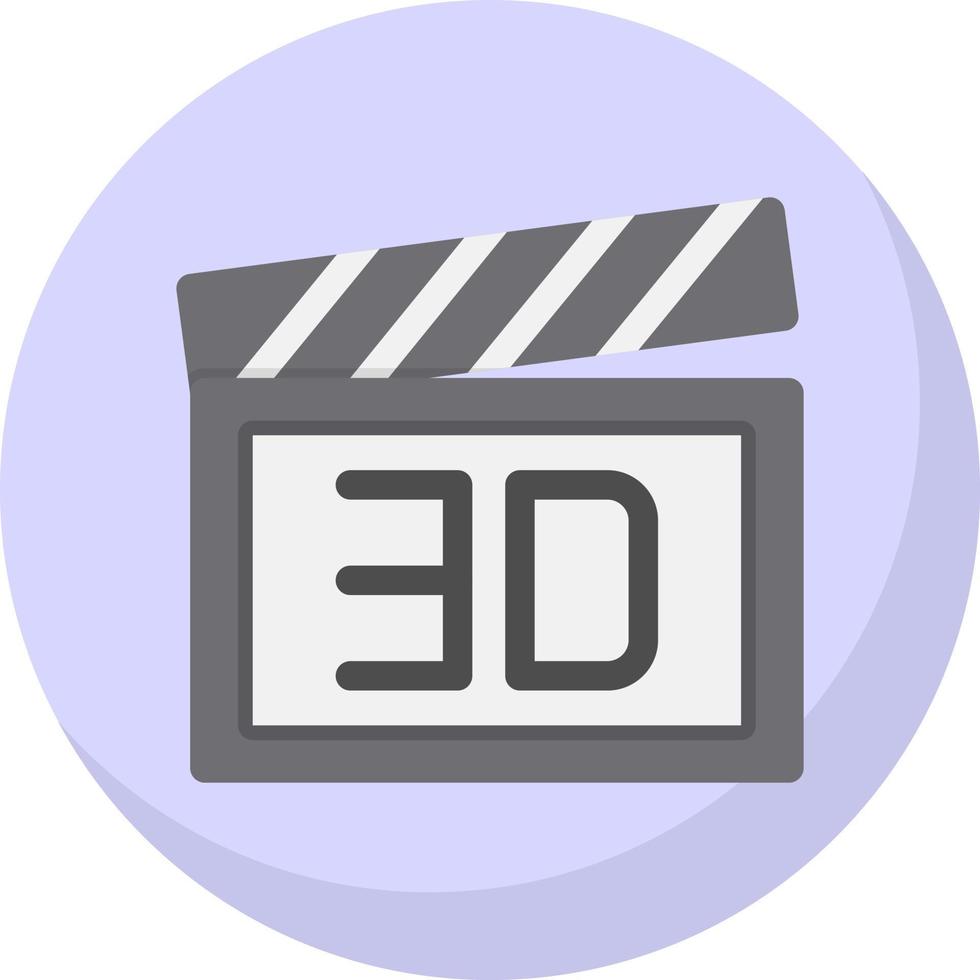 3d Film Vector Icon Design