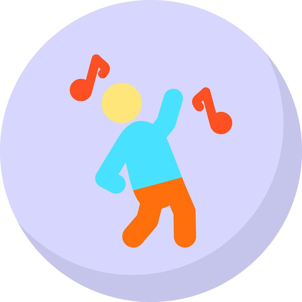 Dancing Vector Icon Design