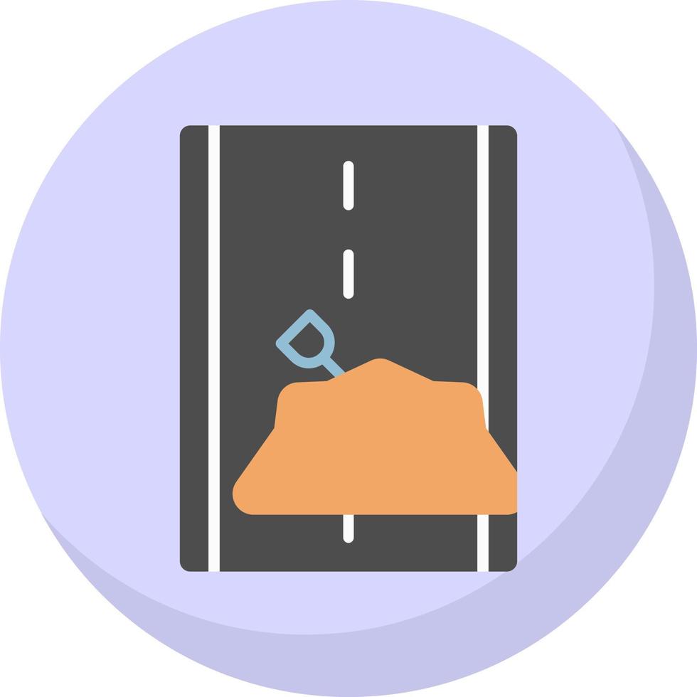 diseño de icono de vector de obras viales