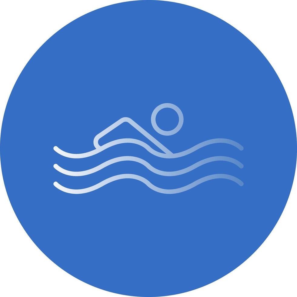 Swimming Person Vector Icon Design