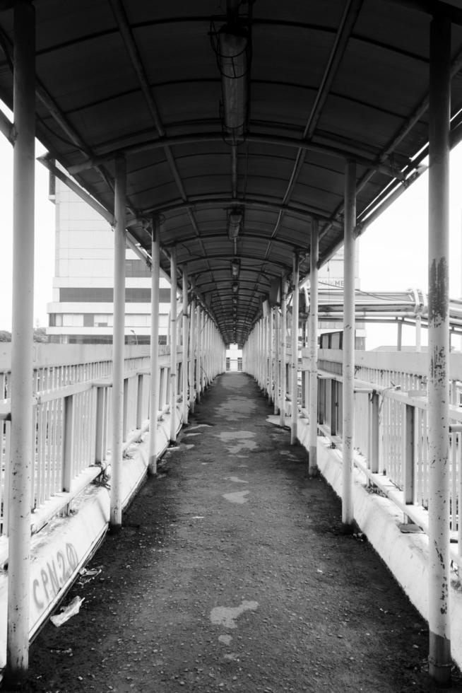 Pedestrian bridge at Jakarta Indonesia photo