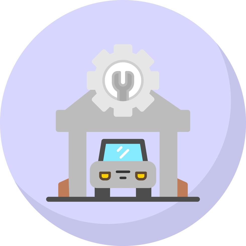 Mechanic Shop Vector Icon Design