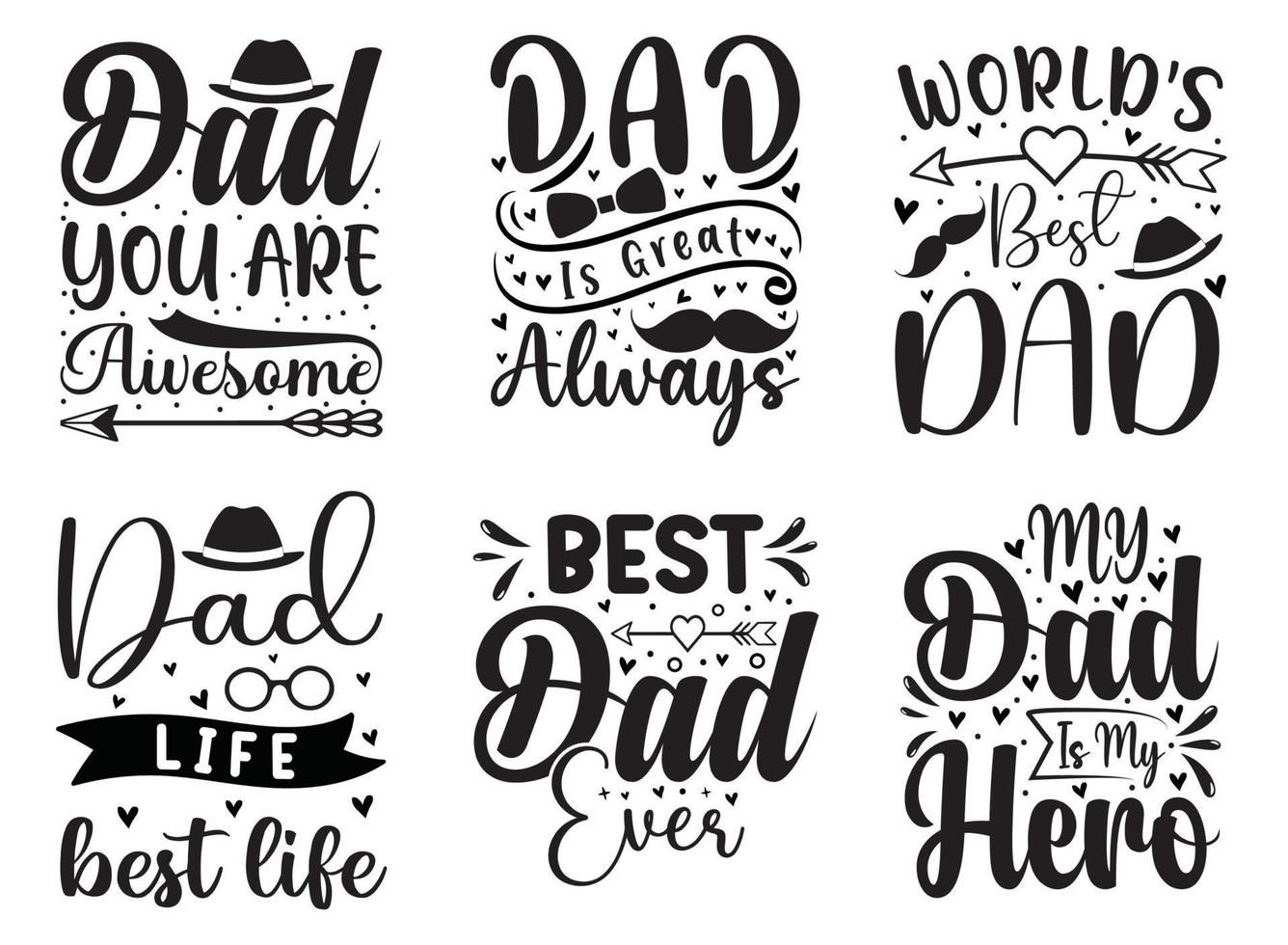 Fathers Day T-shirt Design vector
