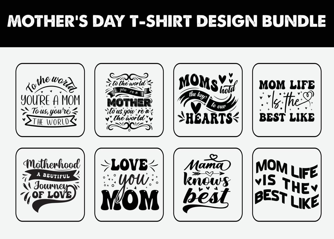 Mothers day t shirt design vector