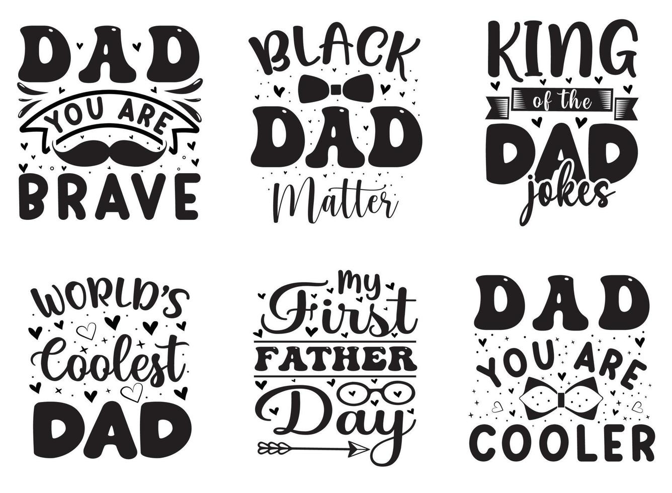 Fathers Day T-shirt Design vector