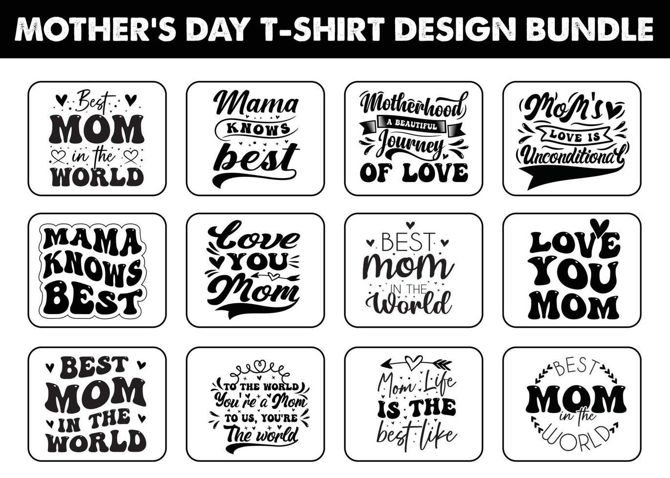 Mothers day t shirt design vector