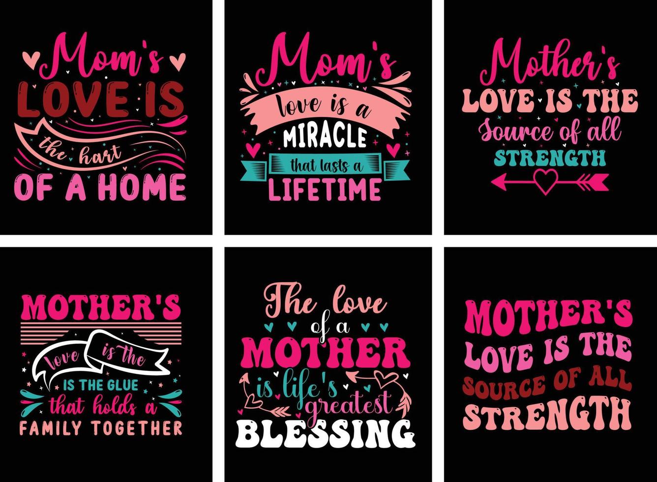 Mother's Day T-shirt Design vector