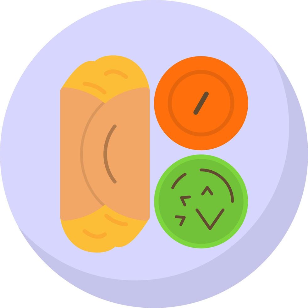 Masala Dosa Vector Icon Design