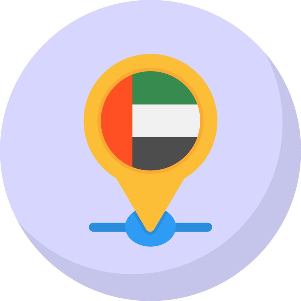 diseño de icono de vector de ubicación de dubai