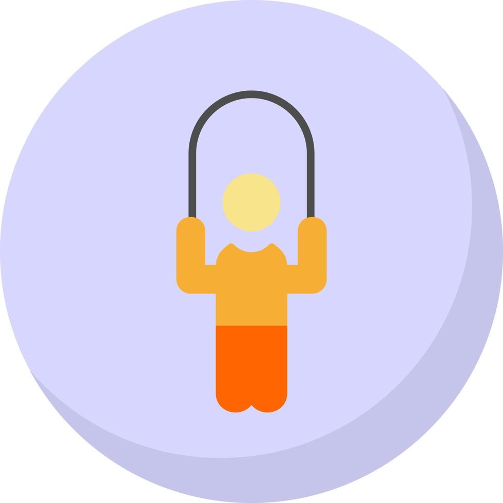 Person skipping rope Vector Icon Design