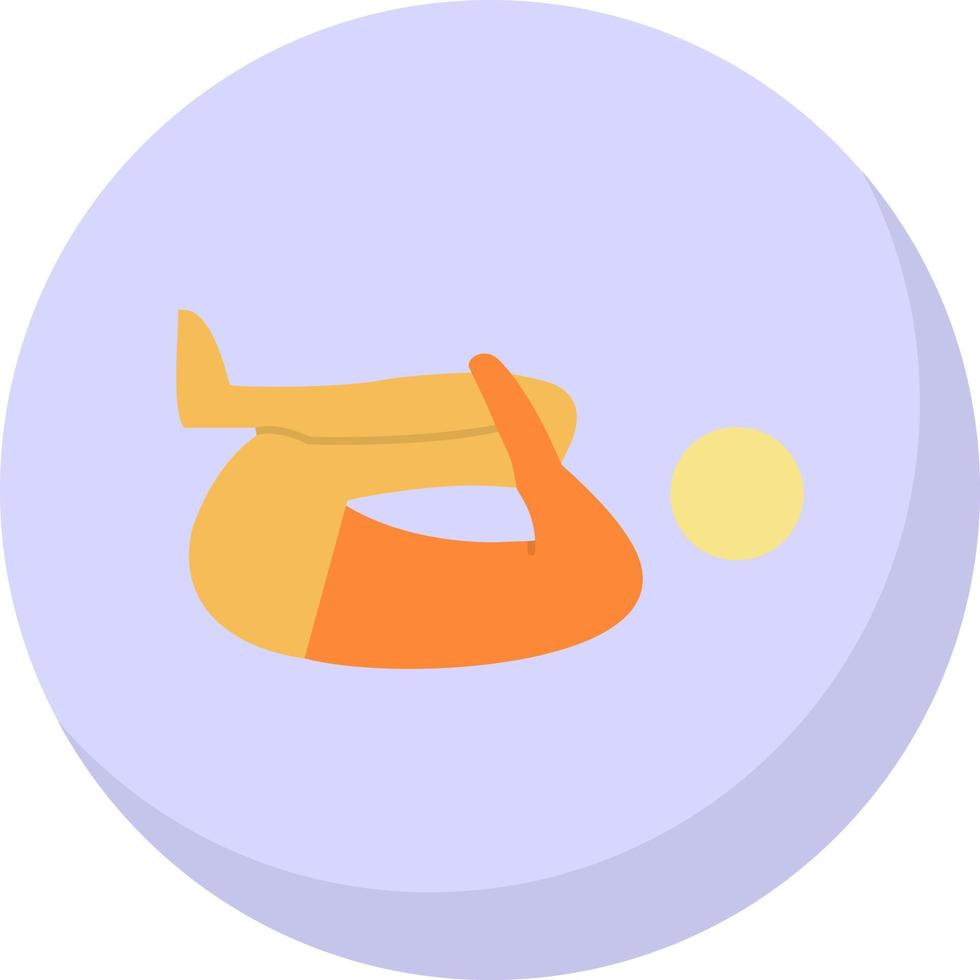 Knee Press Vector Icon Design