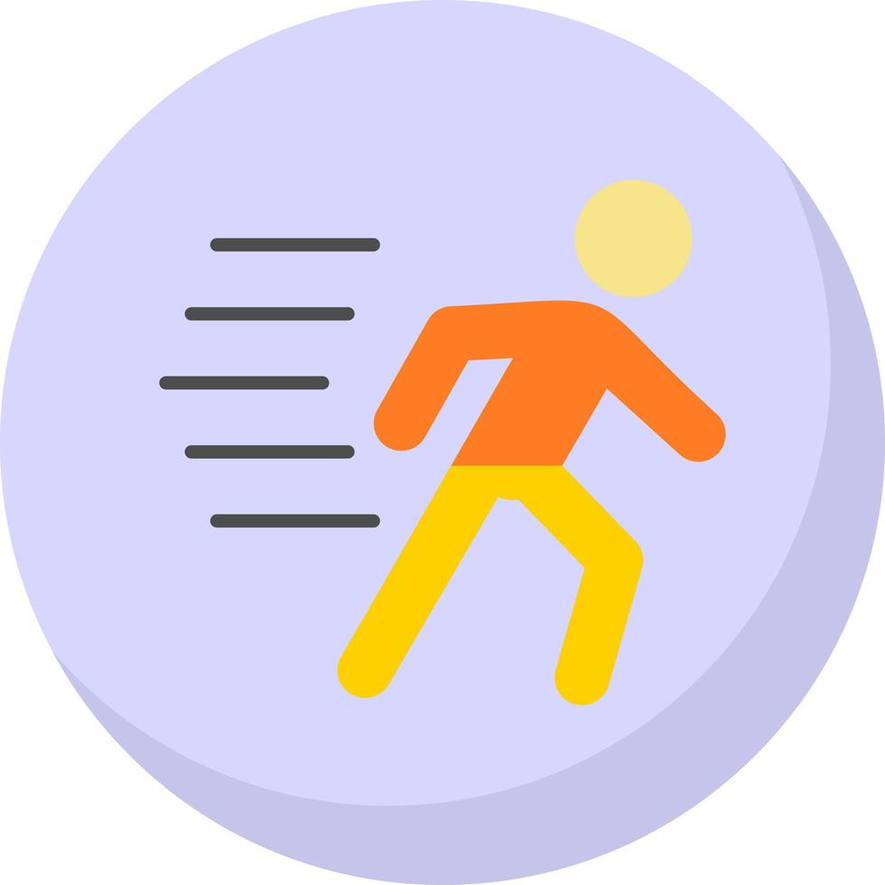 Running Person Vector Icon Design