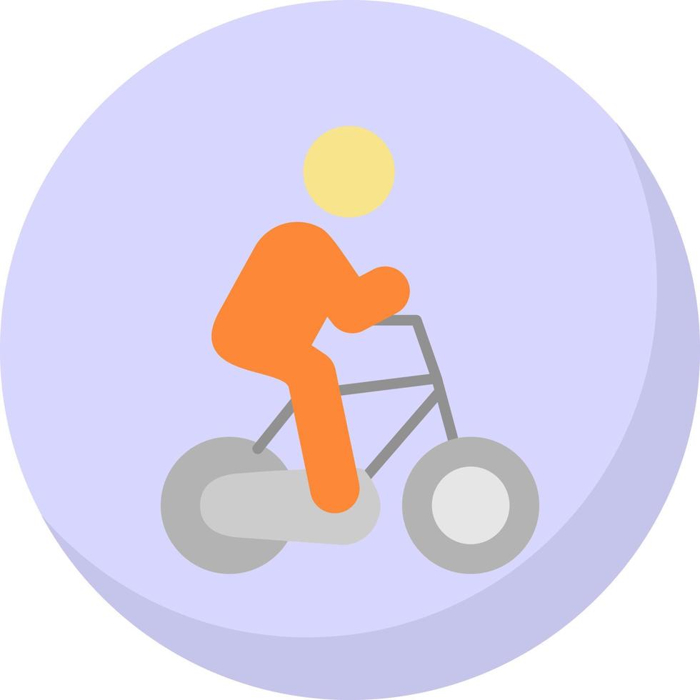 Cycling Person Vector Icon Design