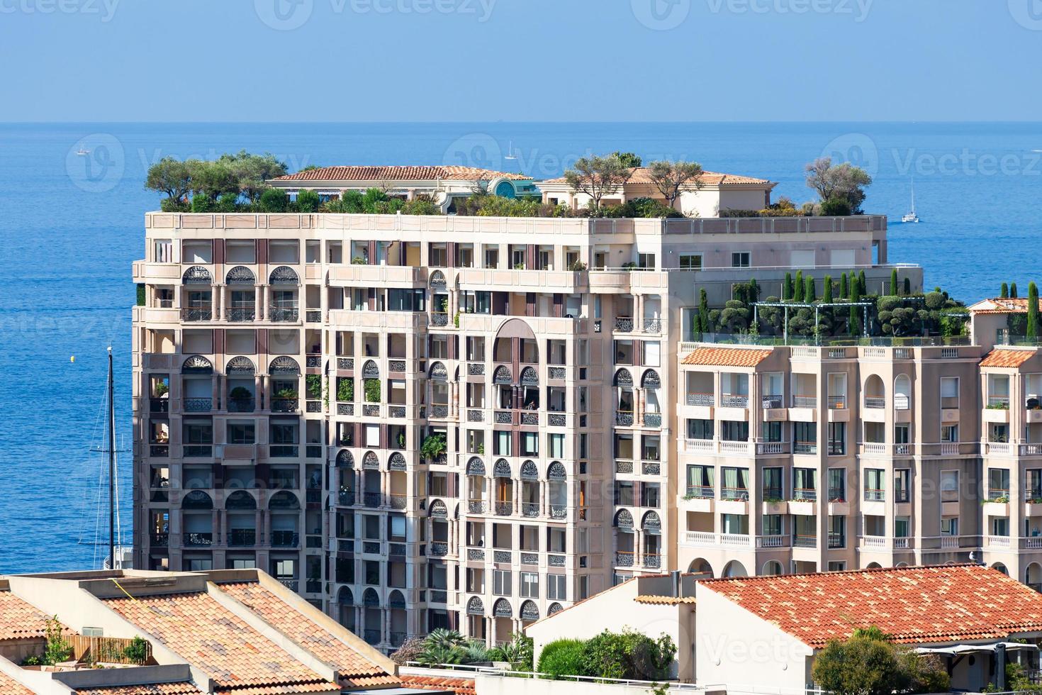 Monte Carlo, Monaco detail of luxury real estete residential building