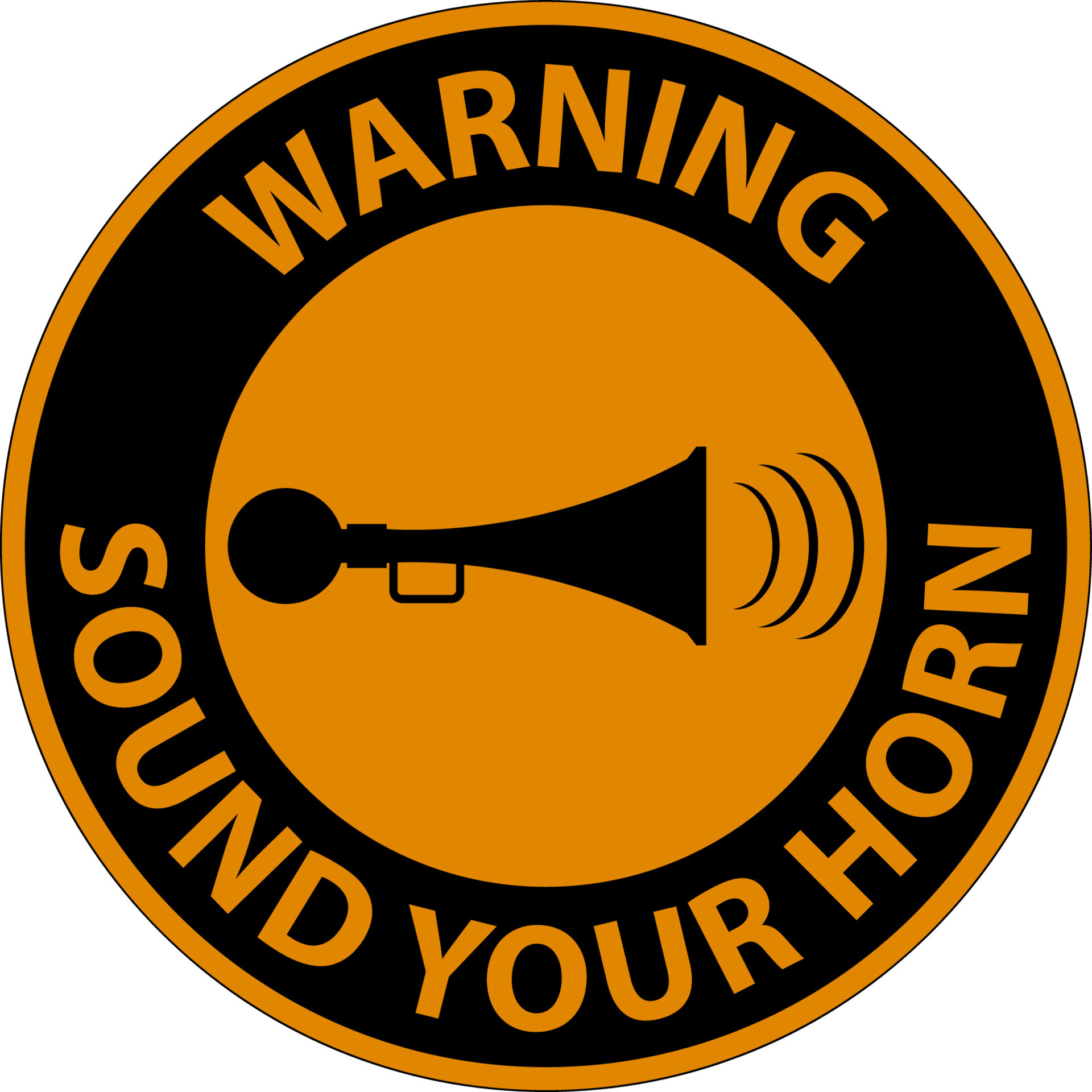 Warning Sound Your Horn Symbol Sign On White Background 20496216 Vector
