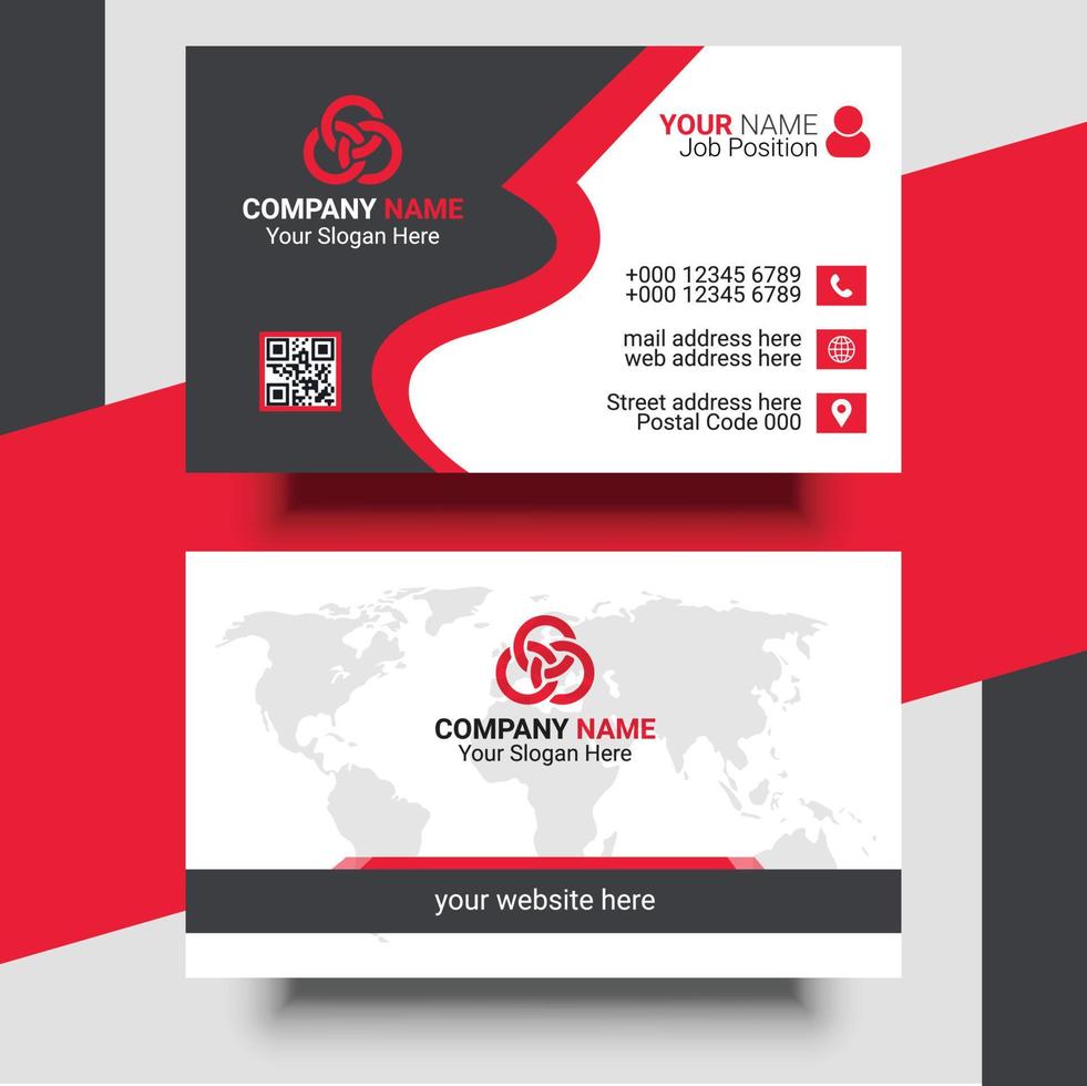 Creative Modern Professional Business Card Design Template vector