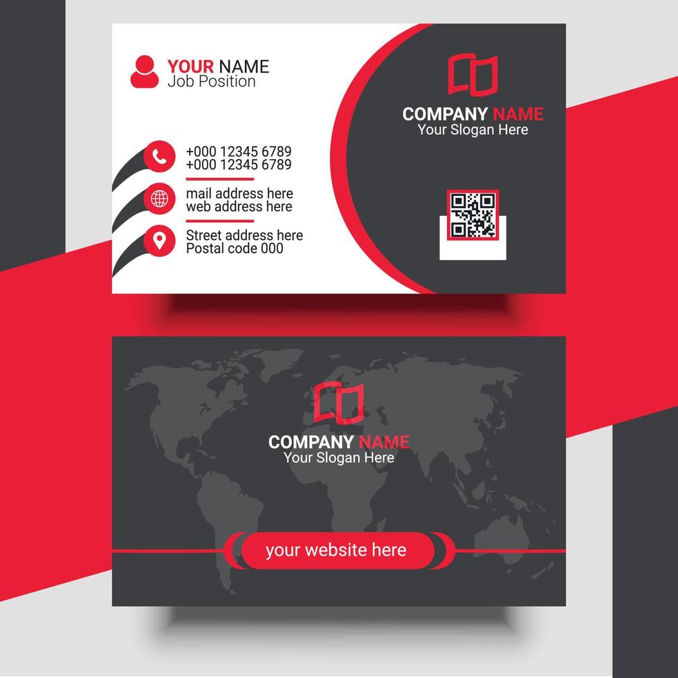 Creative Modern Professional Business Card Design Template vector